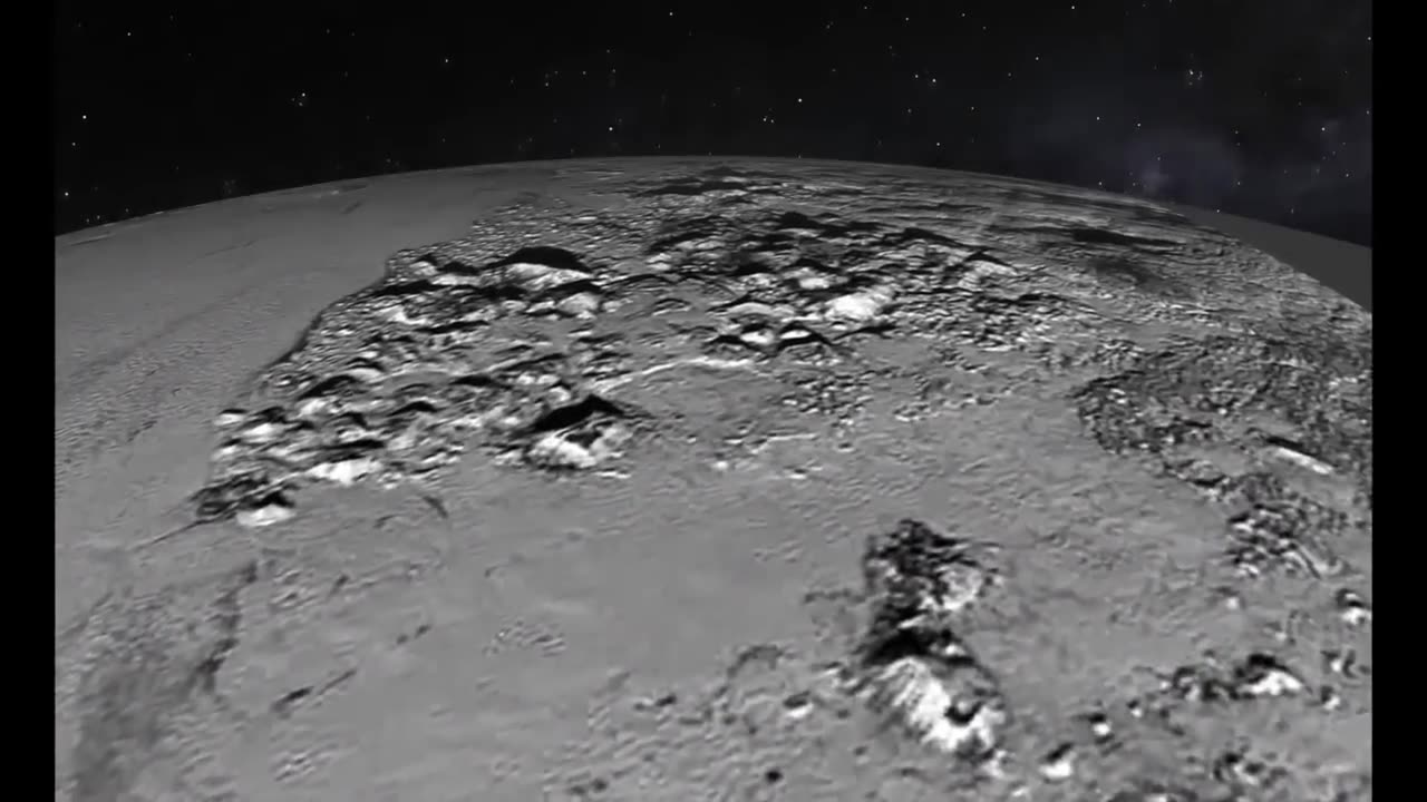 Animated Flyover of Pluto’s Icy Mountain and Plains