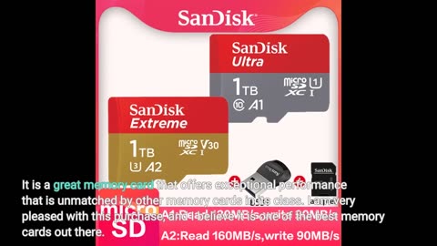 SanDisk Ultra microSDHC memory card + SD adapter with A1 app performance up to 120 MB/s