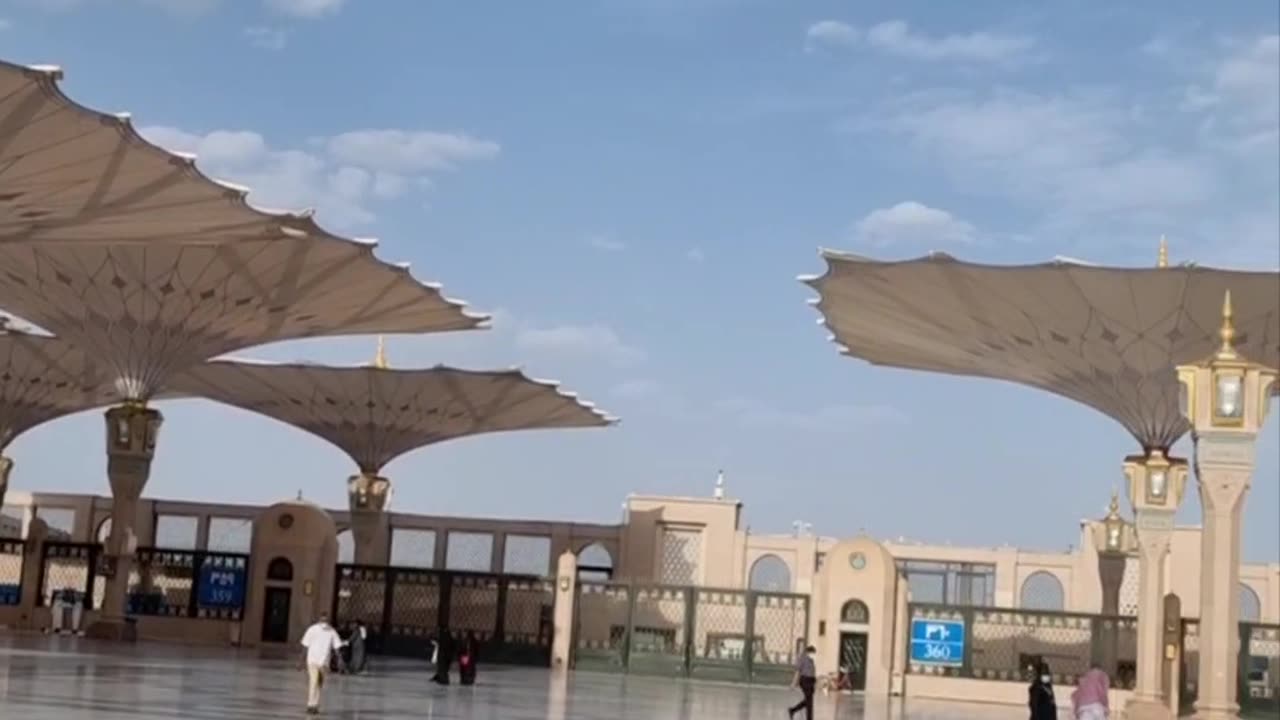 Beautiful view of Masjid Nabawi Madina Shareef