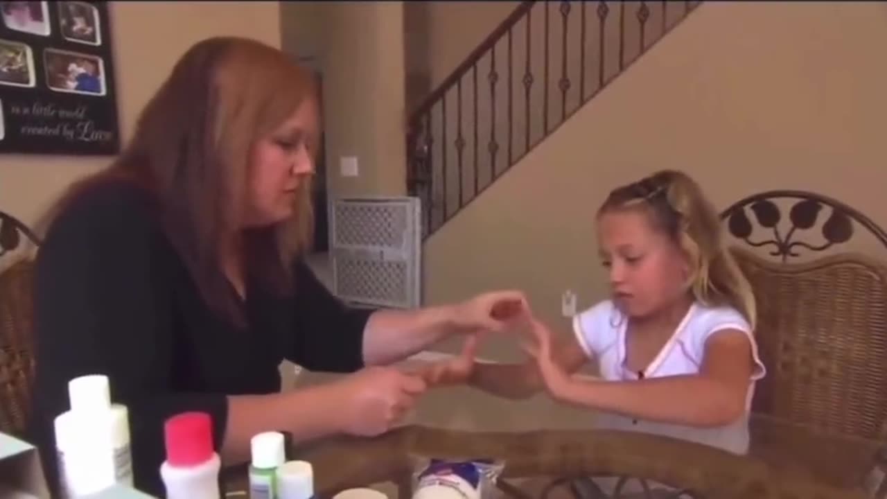 Woman telling her young son that his penis is a birth defect.