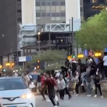 More video from the "teen takeover" of Chicago