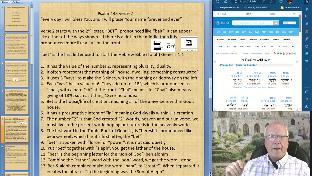 Psalm 145 teaching about a special psalm with hidden meanings session 1