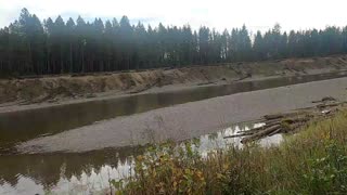 Hiking along the Kettle River.