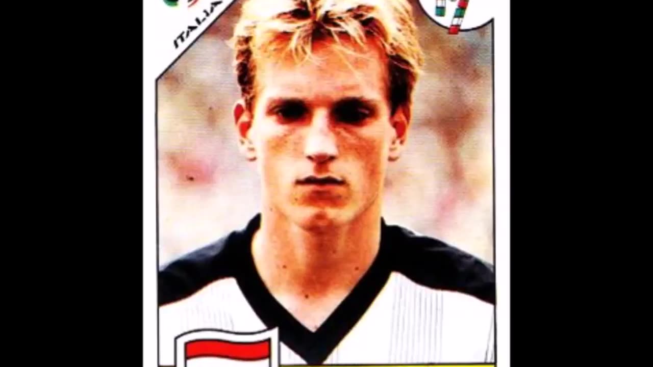 PANINI STICKERS AUSTRIA TEAM WORLD CUP 1990
