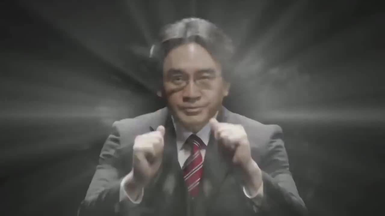 STANDING HERE, I REALIZE but it's REGGIE vs IWATA