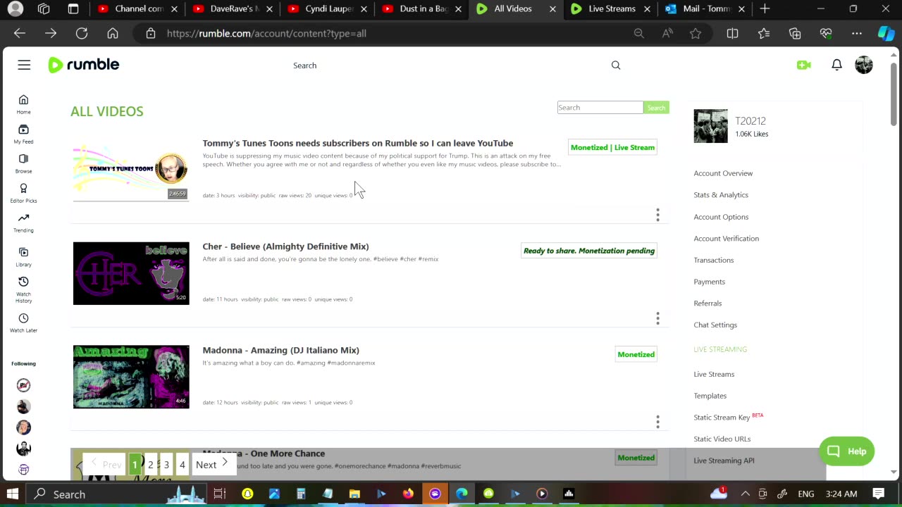 Why did my unique views drop to 0 for all videos posted in the past 4 days?