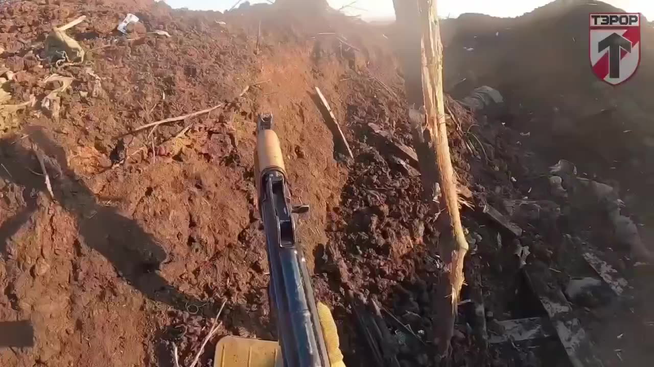 Belarusians from the Armed Forces storming the trenches near Bakhmut.