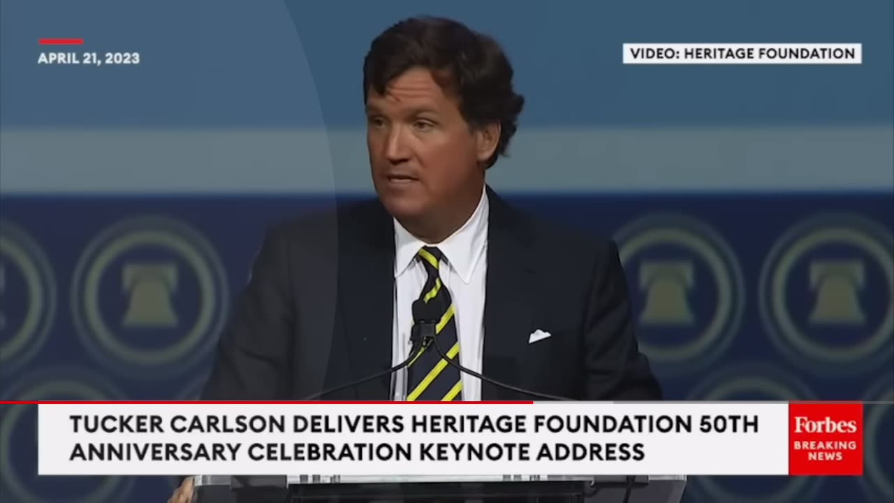 The Truth Shall Set You Free! Tucker Carlson delivers a profound & notorious speech!