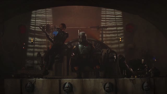 BOBA FETT AND MANDO WALK INTO A BAR....