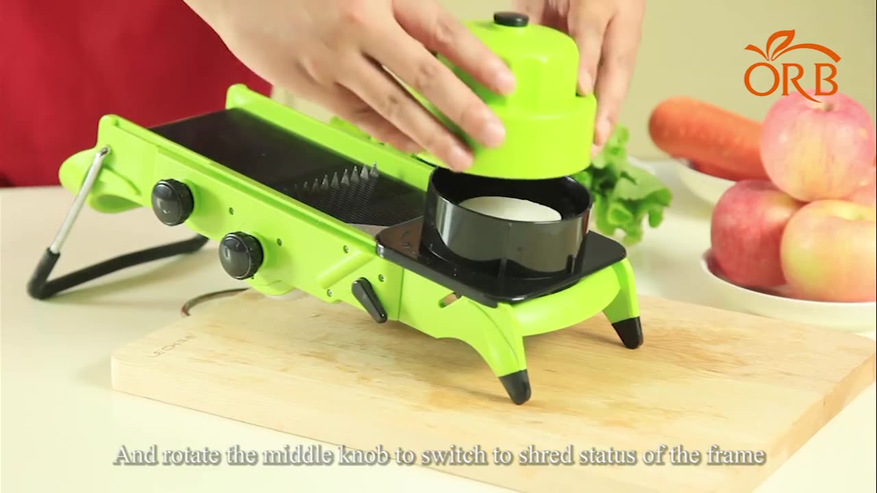 🍲adjustable v blade mandoline vegetable slicer and dicer