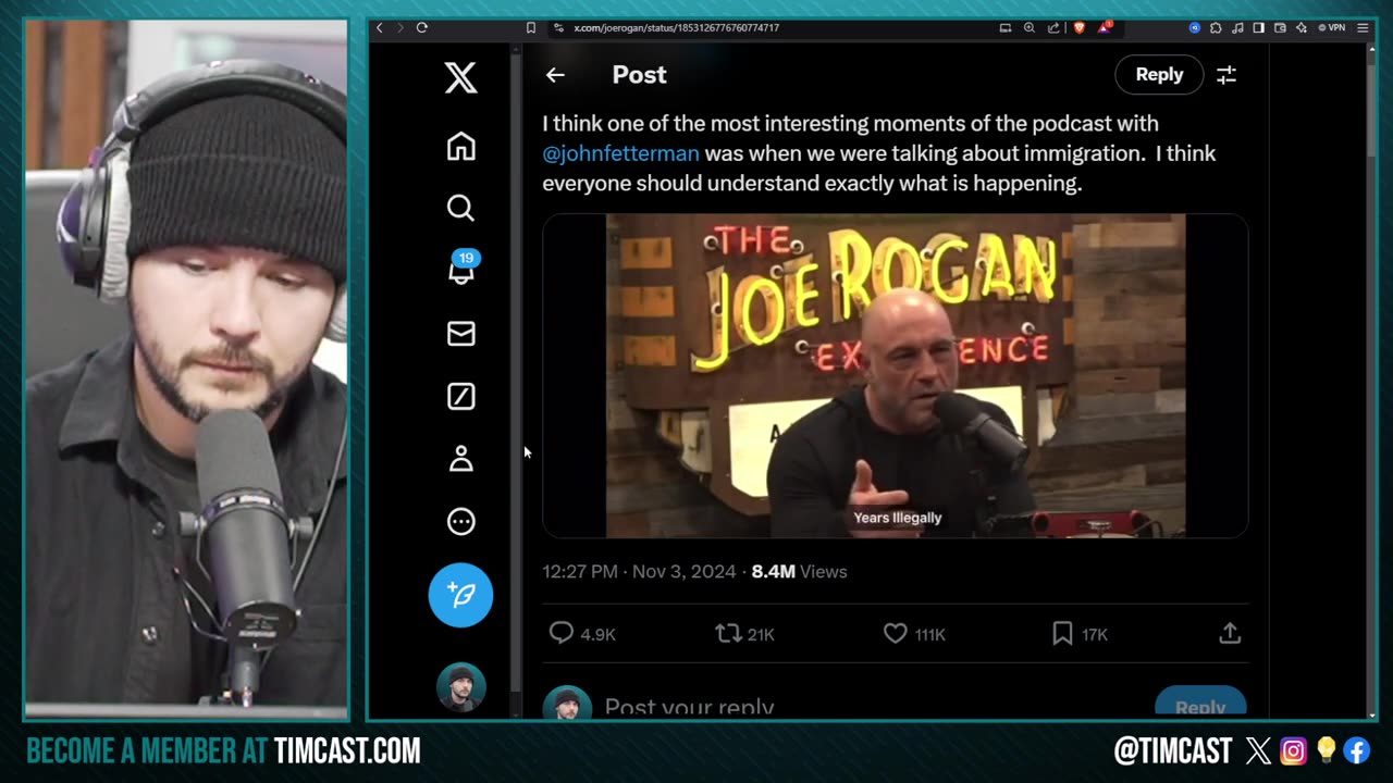 Joe Rogan Gets Democrat To ADMIT Democrats Using Illegal Immigrants To RESHAPE Electorate And WIN