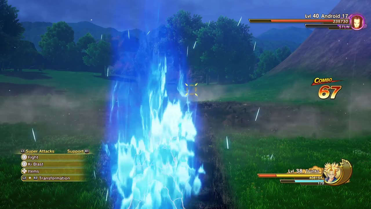 DBZ: Kakarot(PS5) Trunks VS Android 17 & 18 Fight 1