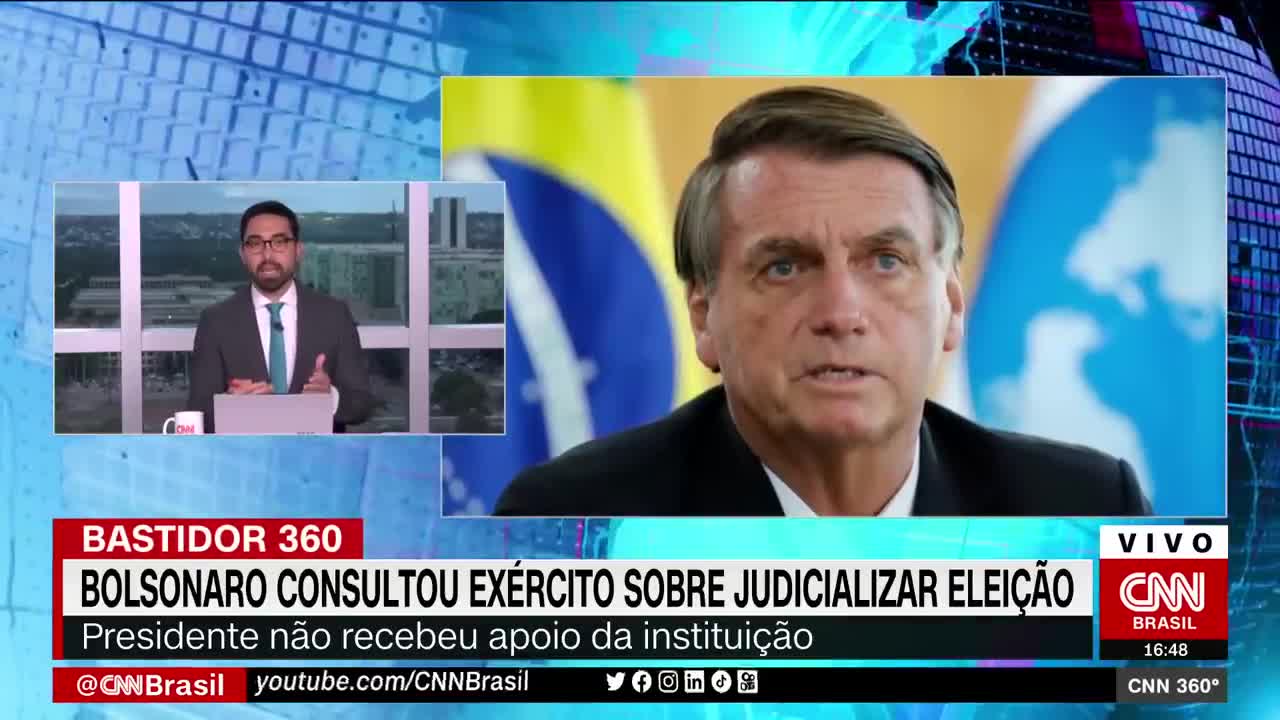 Bolsonaro consultou o Exército sobre judicializar a eleição | CNN 360º