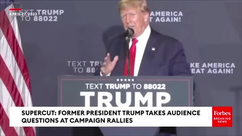 WATCH: Former President Trump Takes Questions From Crowd Members | 2023 Rewind