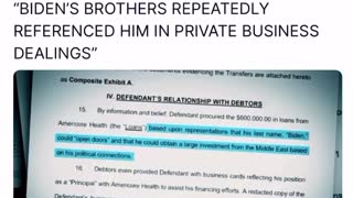 Biden's Brothers Repeatedly Referenced Him in Private Business Dealings