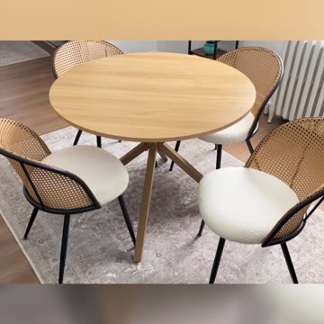 Unveiling this Product With Stunning Close Up Details! Bekrvio Rattan Dining Chairs Set of 2