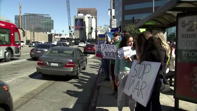 'Truly scary:' protesters in LA, D.C. decry Ukraine invasion