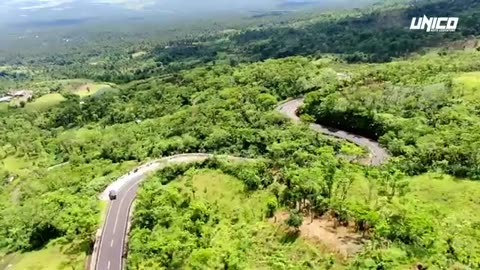 BICOL ZIGZAG ROAD REGION PHILIPPINES.