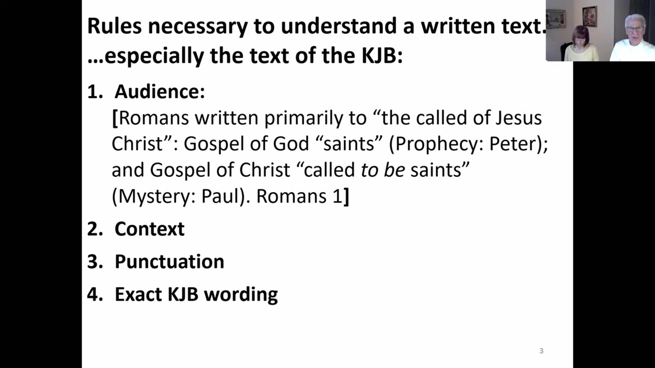 The Rules Necessary to Understand a Given Text of Scripture (the KJB)