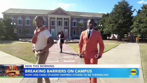 FAMU's student Marcus Thomas breaks barriers and inspires students on campus