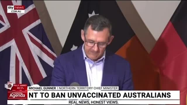 Australian government official scolds and shames the unvaccinated in angry tone