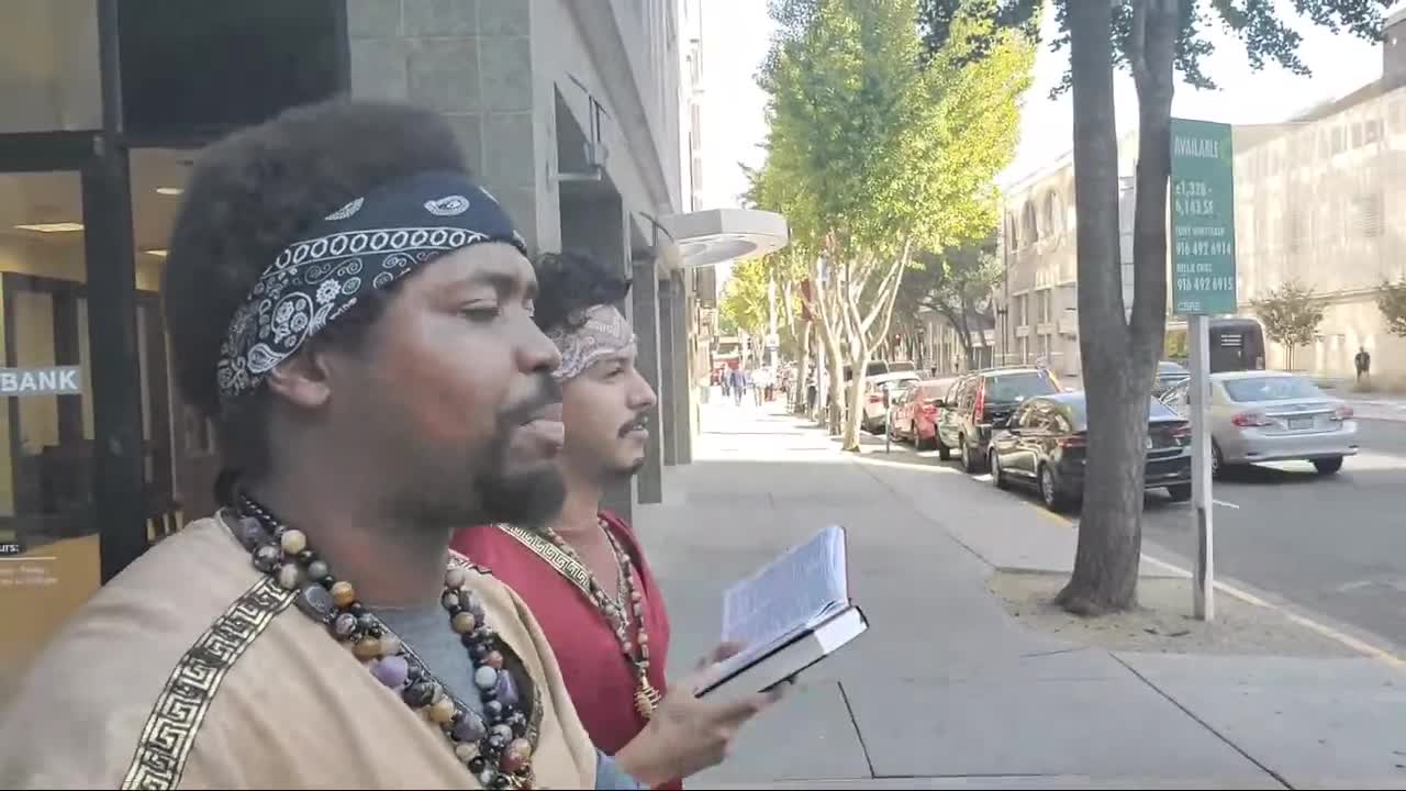 ISRAELITES IN SACRAMENTO: 10/20/22 STREET SPEAKING