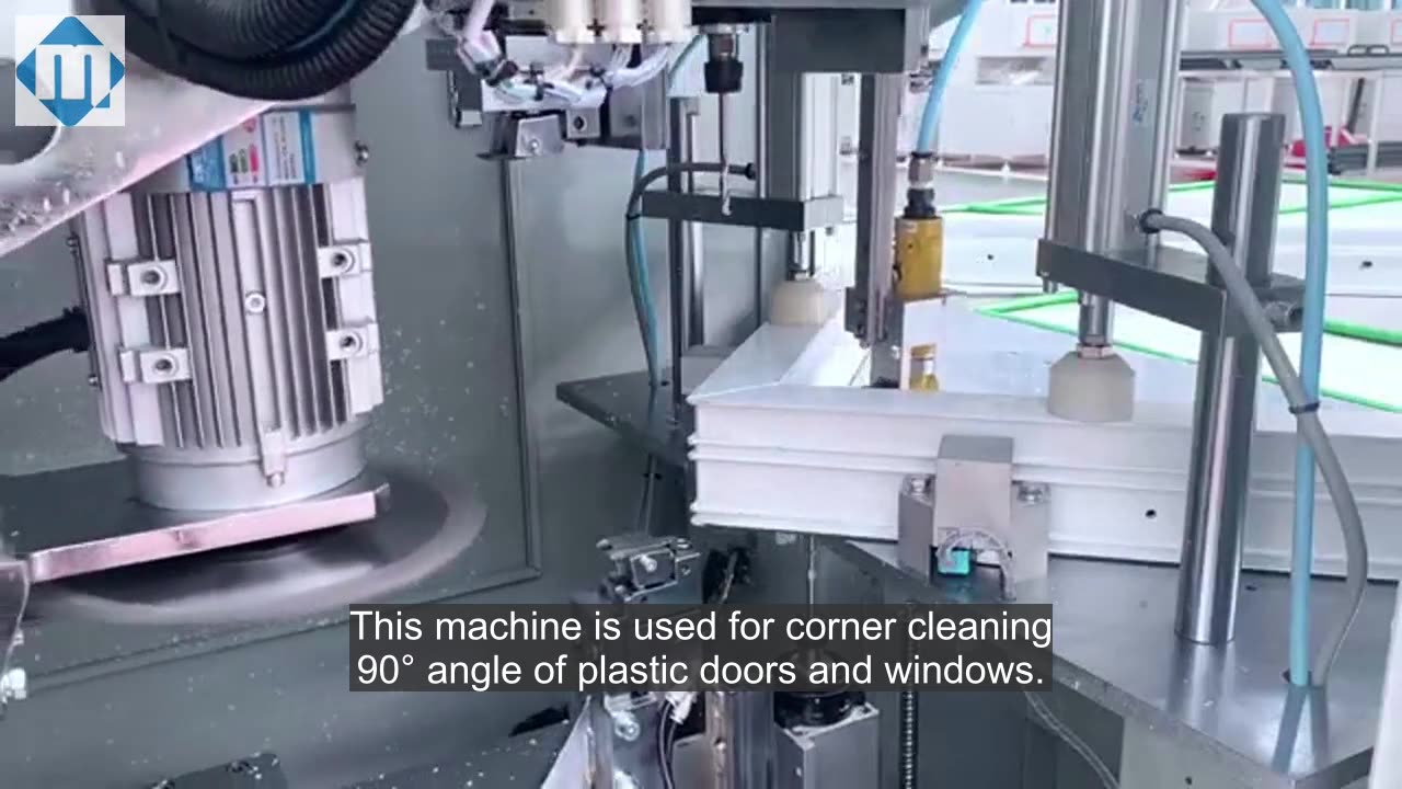 CNC Corner cleaning machine #windowmachine #windowmaking #cornercleaning #pvc #pvcwindow