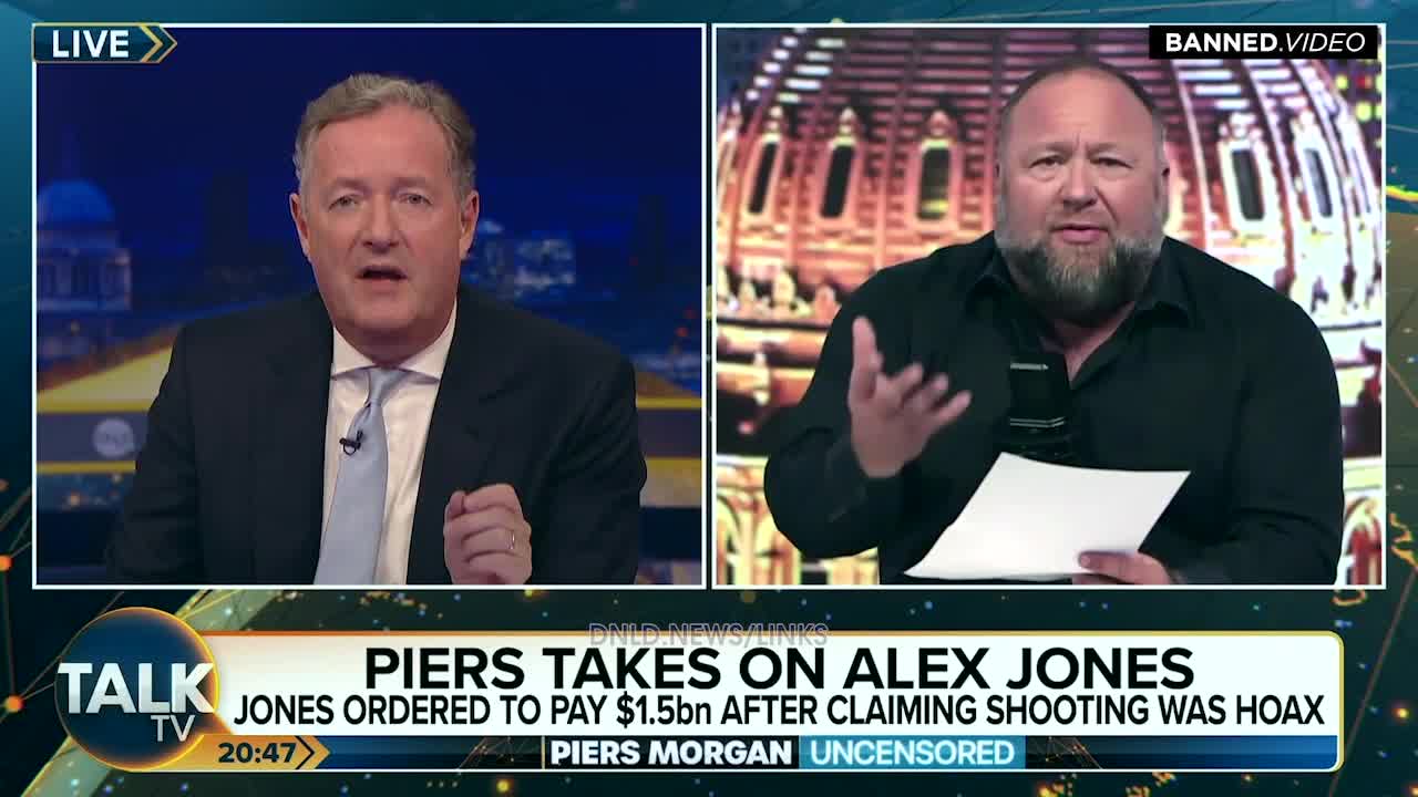 Piers Morgan Lied To Alex Jones, Don't Let Piers Mind Control You - 1/12/23