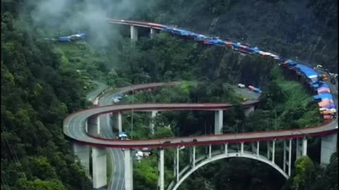 beautiful road in west sumatra, Indonesia