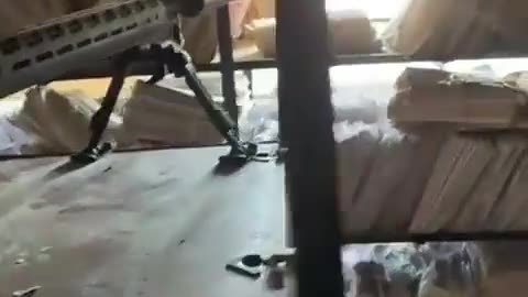 The position of the Ichkerian sniper 🐺 of the Sheikh Mansur battalion in Bakhmut