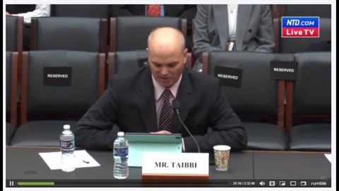 Matt Taibbi Opening Statement