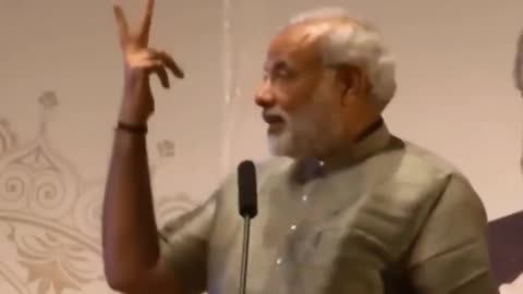 Indian prime minister talking about Indian festival