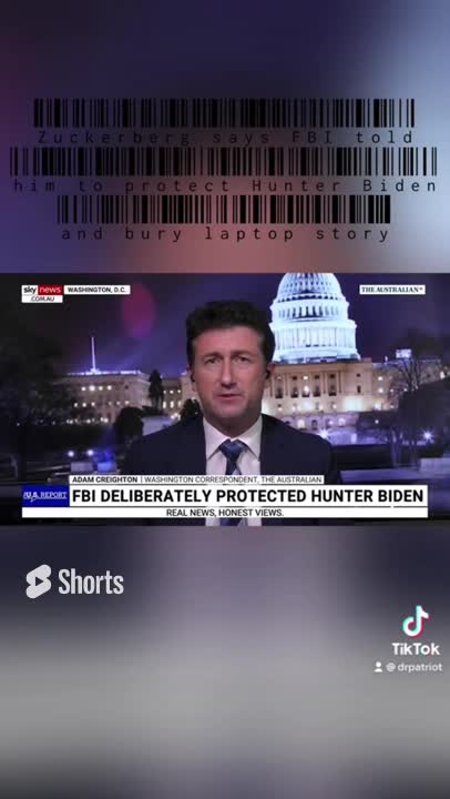 #Zuckerberg basically says #FBI told him to protect #HunterBiden #news #shorts