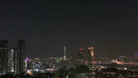 Looking down at the Han River from above