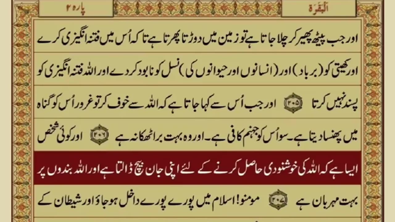 Quran 2 para with urdu translation «part 43»