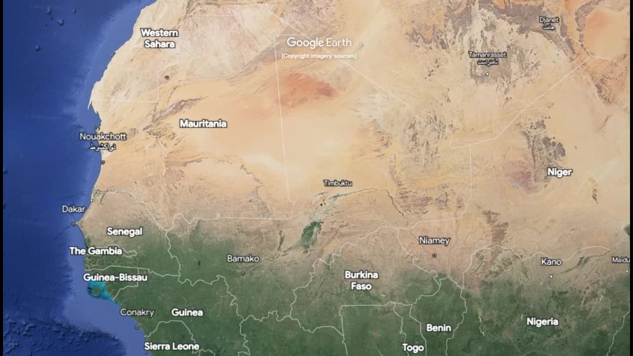 "Mali 🌍 Expedition: Google Earth Zoom Across 1,240,192km! #ExploreMali"