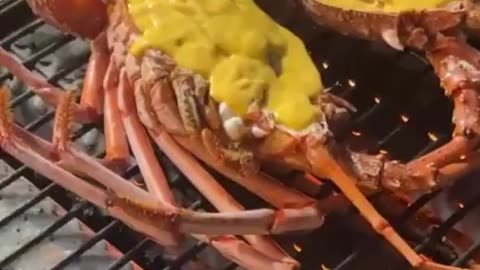 cheese lobster grilled food