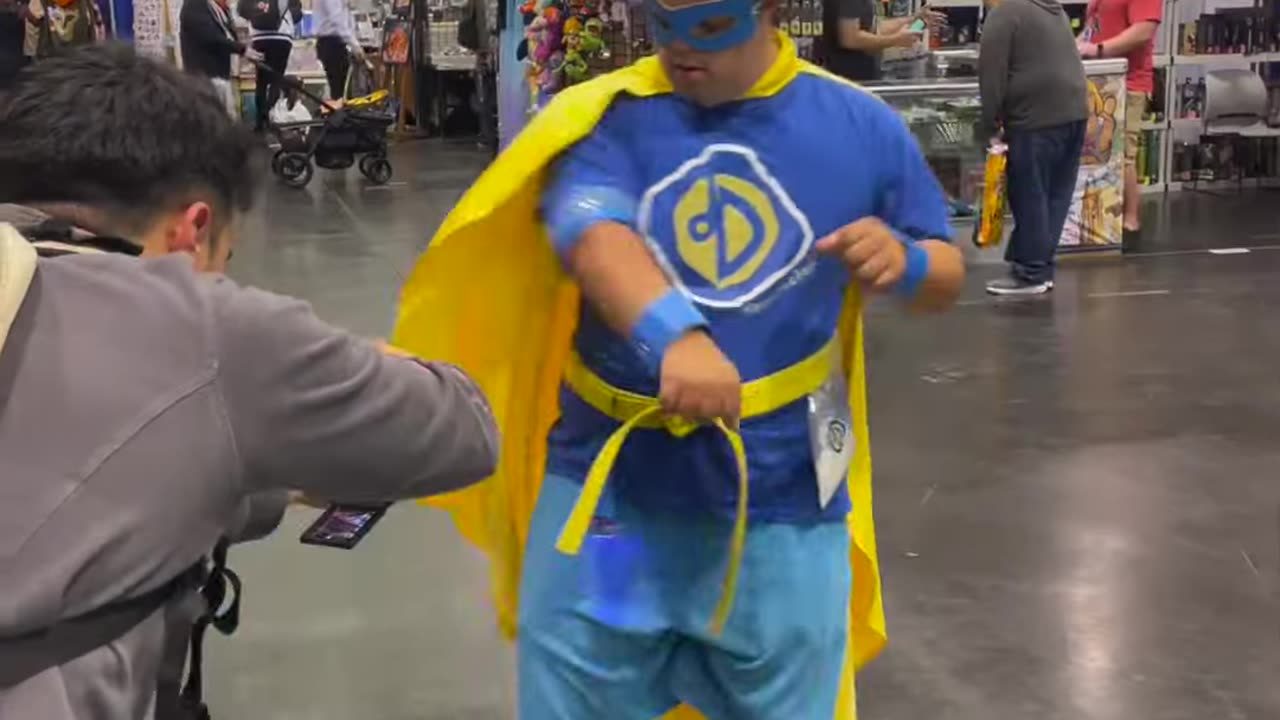 He make his own super-hero costumes