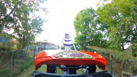 Apollo’s Chariot POV 4K Busch Gardens, VA (Horizon Locked)