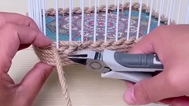 DIY storage box out of rope|hand craft ideas|home made skill|home decoration #shorts #youtubeshorts