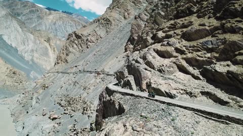World most dangerous track on motorcycle Pakistan northern area Shimshal valley