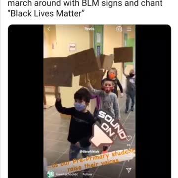 🚨Kindergarteners Chant BLM🚨