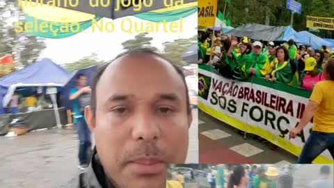 Manifestação no Quartel em São Paulo na hora do jogo da Seleção brasileira. 28/11/22