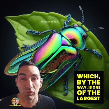 LOOK AT THE BEAUTIFUL COLORS! Chris talks jewel beetle