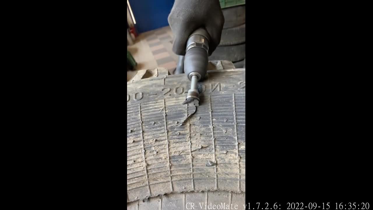 Repair the tire crack, deal with it and repair the car.