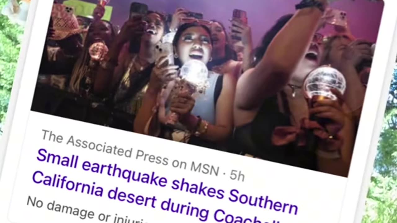 Small earthquake rocked Coachella 2024 & more updates 4.14.24