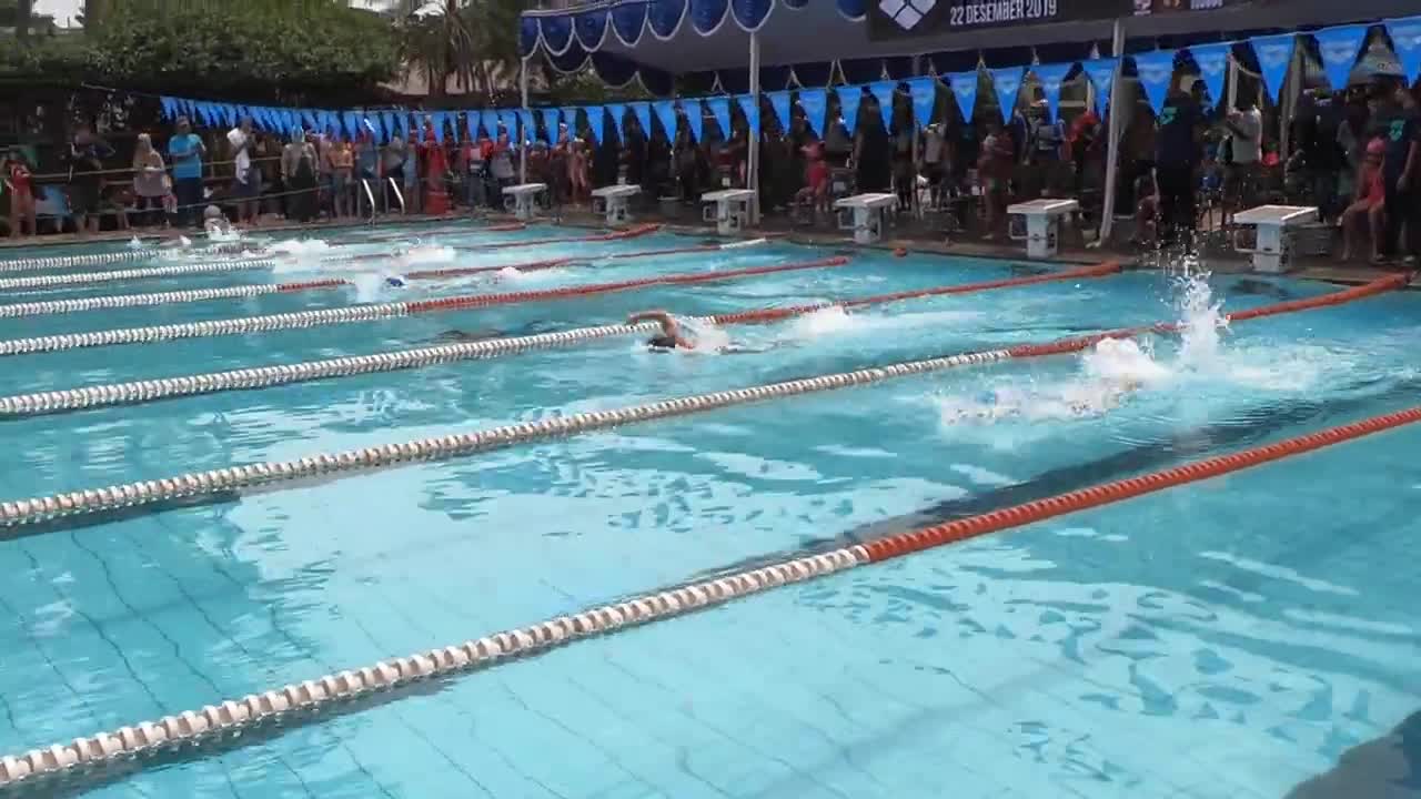 (KBoy San Choi) 7 Year Children 50 meter FreeStyle/ Swimming Competition/ Expat Life/ Expat Kids