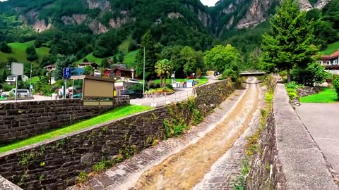 Most beautiful Switzerland village - Walking along the lake