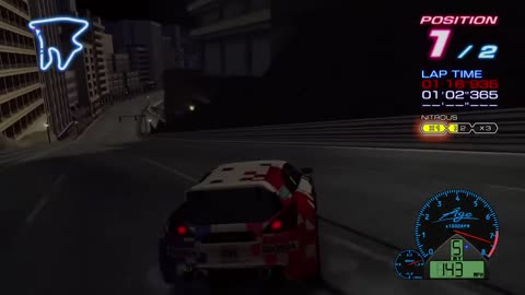 Ridge Racer 6 Duel Route #3 1st Try(Career Walkthrough)