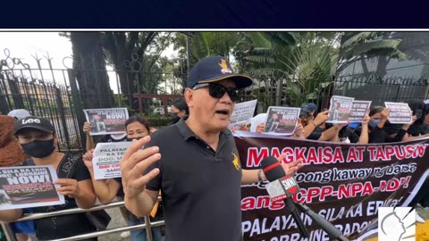 Mga dating kasapi ng CPP-NPA-NDF, nag rally para palayain sina Badoy at Celiz